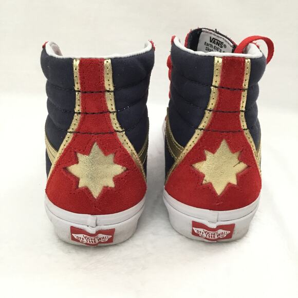VANS Marvel Captain Marvel Sk8 High Top US Womens 7 / Mens 5.5 - Picture 4 of 7